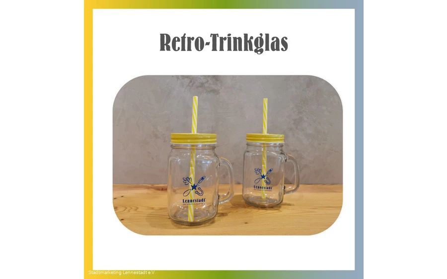Retro-Trinkglas