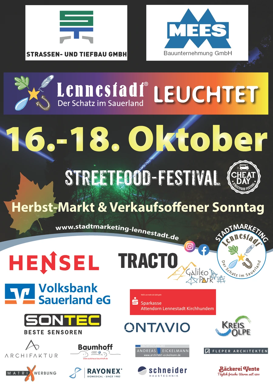 Plakat Lennestadt Leuchtet