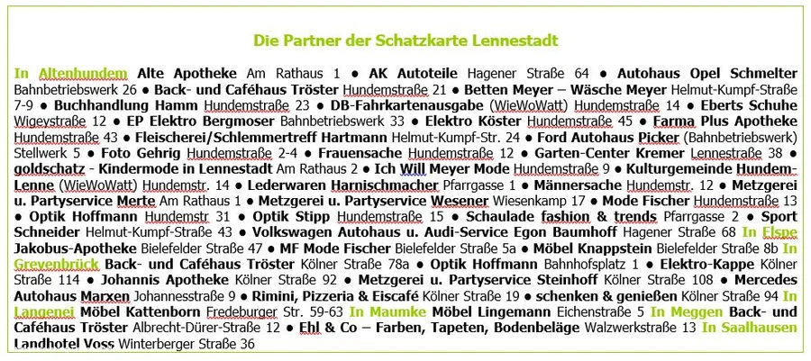 Schatzkarten-Partnerbetriebe Download
